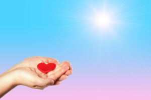 Charitable Trusts-Hands giving heart.